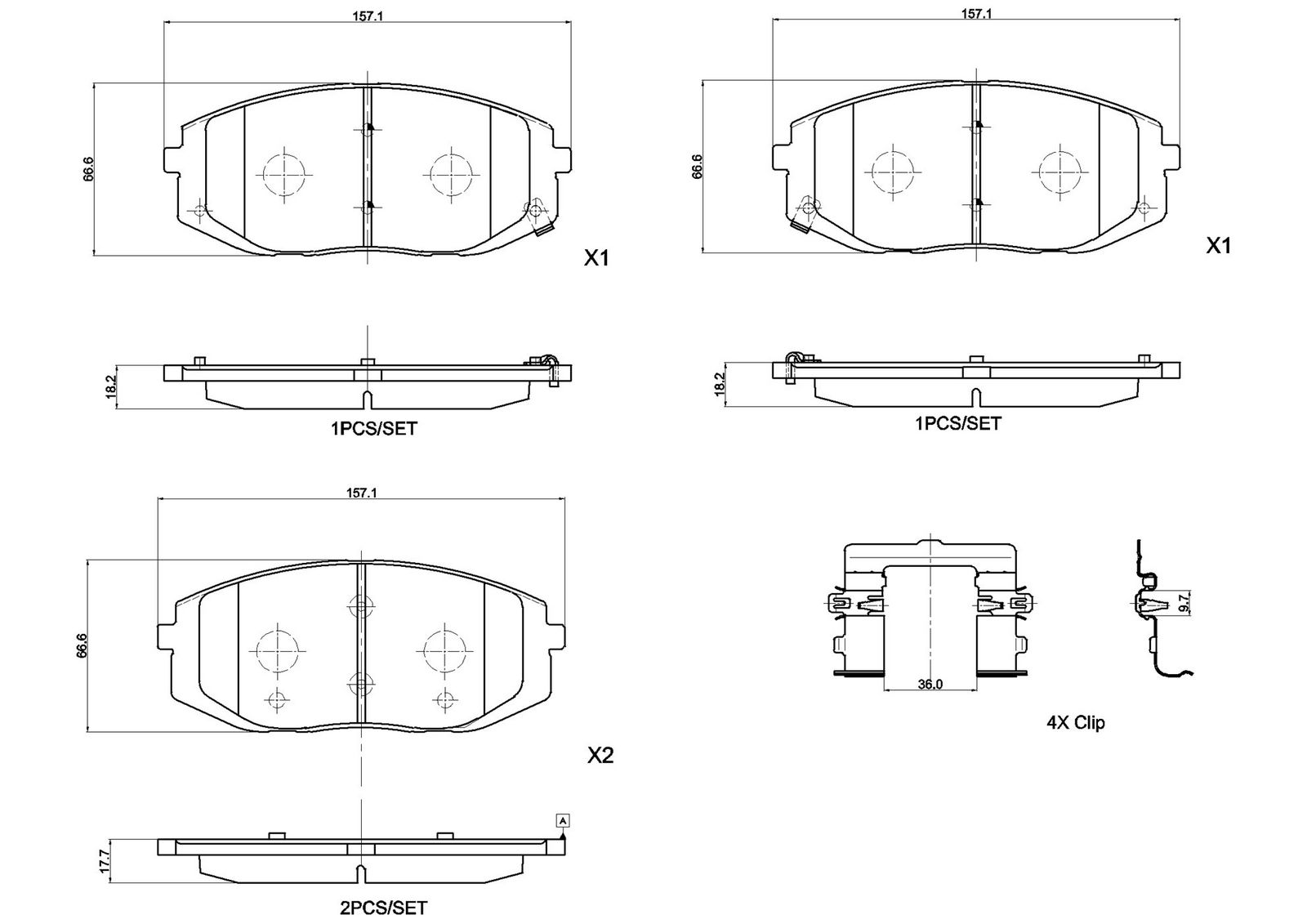 Brake Pad Set, disc brake-3