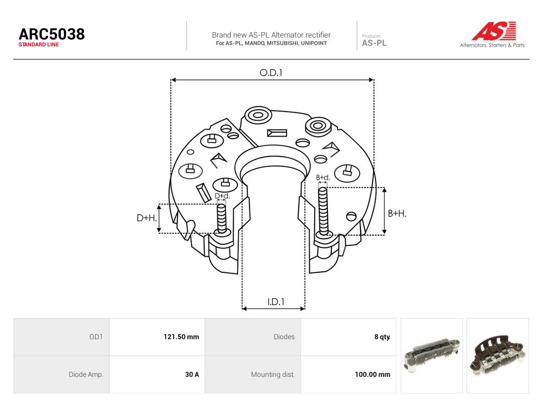 Rectifier, alternator-2