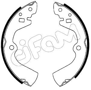 CIFAM 153-277 Brake shoe set