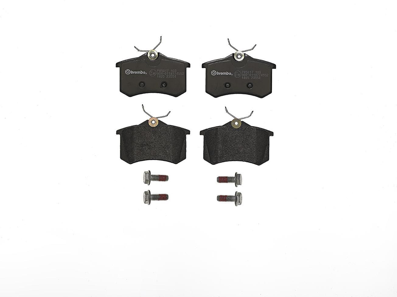 BREMBO P 85 017 Brake pad set, disc brake