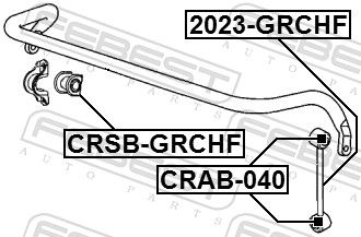 Mounting, axle strut-1