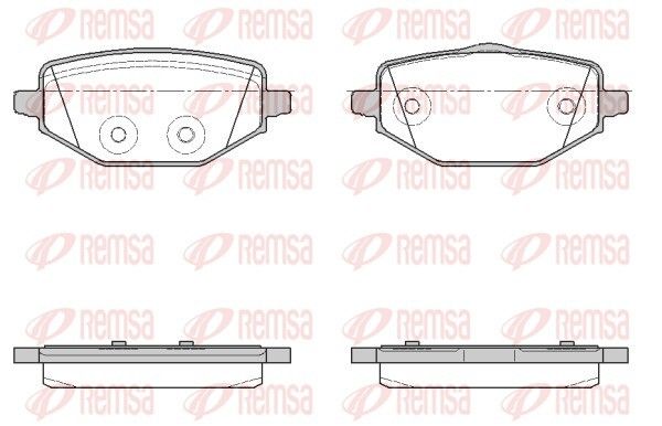 REMSA 1946.00 Brake pad set, disc brake