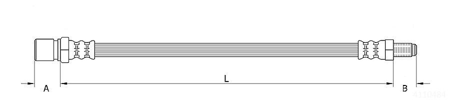 METZGER AUTOTEILE 4110484 Brake hose