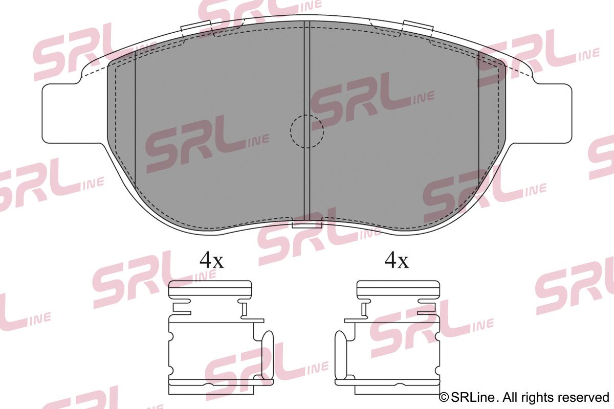 SRLINE S70-0066 Brake pad set, disc brake