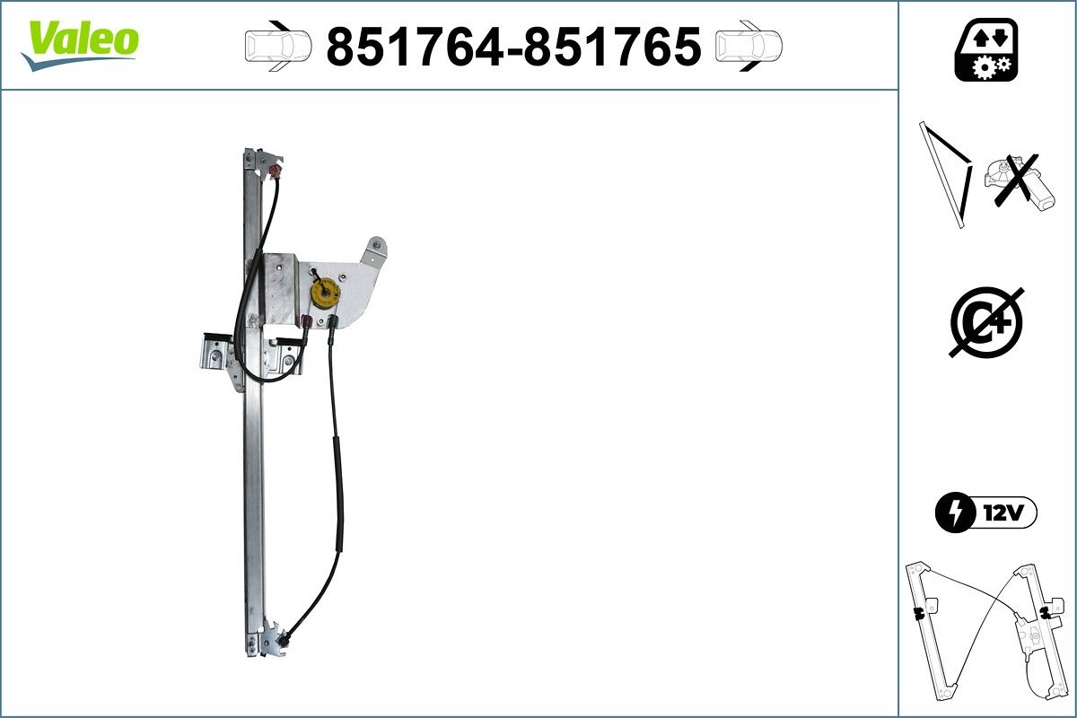 VALEO 851765 Window regulator