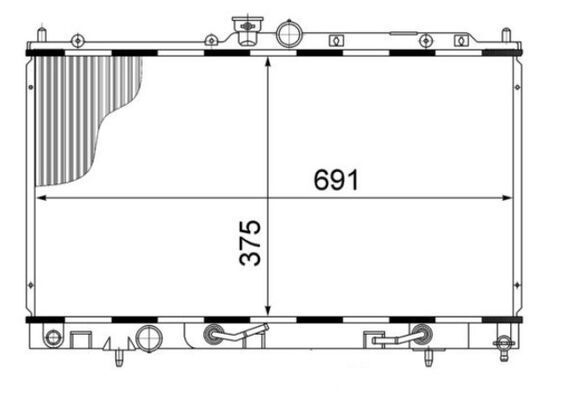 MAHLE CR 1483 000S Radiator, engine cooling