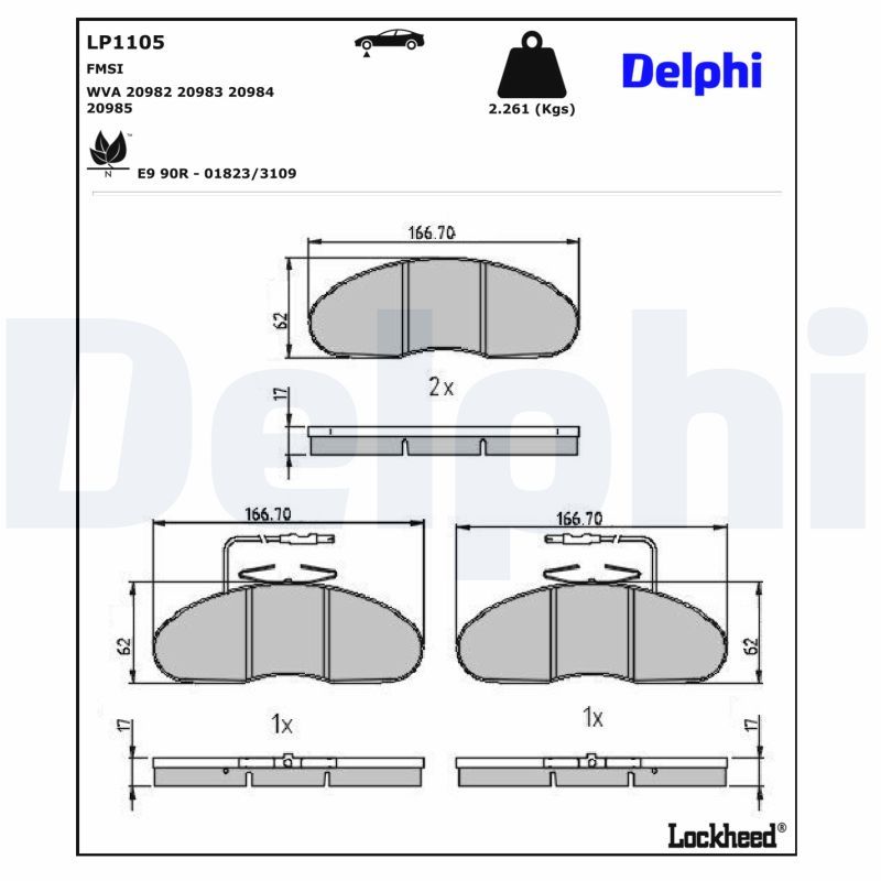 Brake Pad Set, disc brake