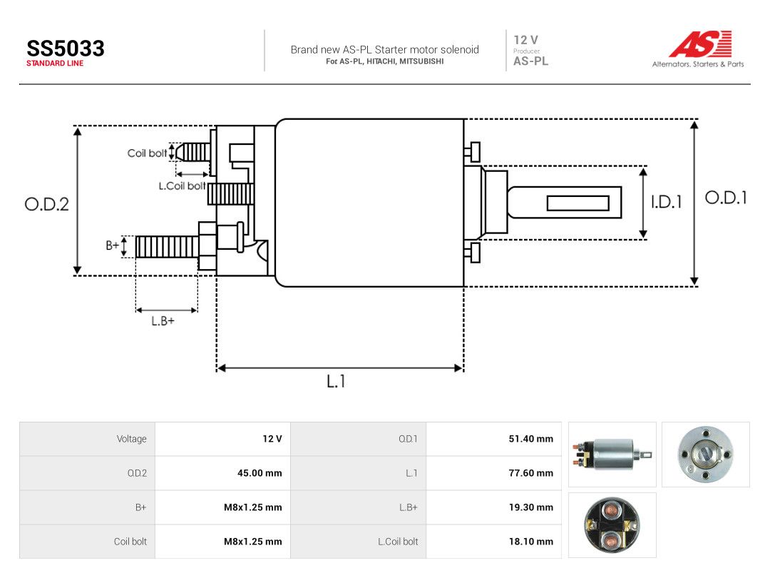 Solenoid Switch, starter-3