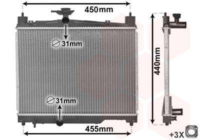 Radiator, engine cooling-main
