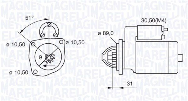 MAGNETI MARELLI 063522300060 Starter