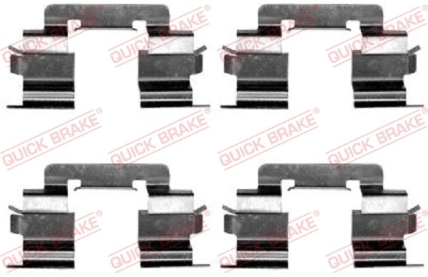 QUICK BRAKE 109-1216 Accessory kit, disc brake pad