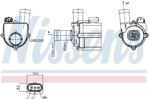 Water Pump, engine cooling-5