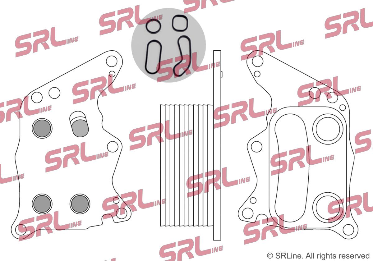 SRLINE 2329L8-2 Oil cooler, engine oil