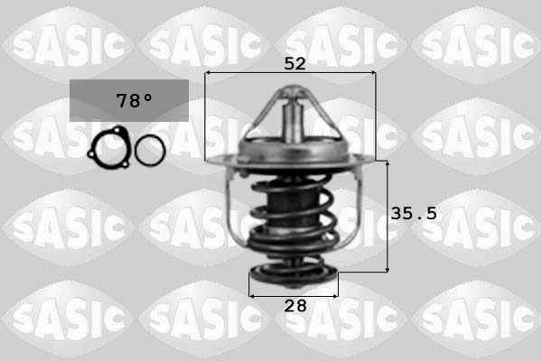 SASIC 9000075 Thermostat, coolant