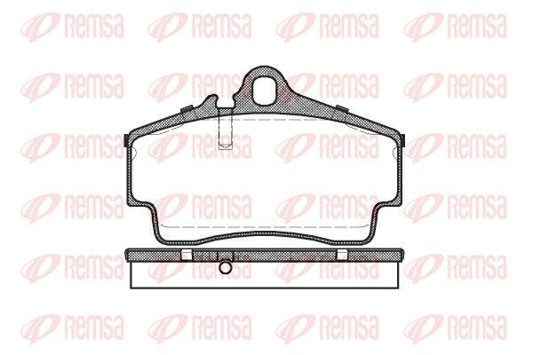 REMSA 0654.00 Brake pad set, disc brake