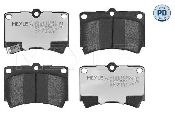 MEYLE 025 216 5415/PD Brake pad set, disc brake