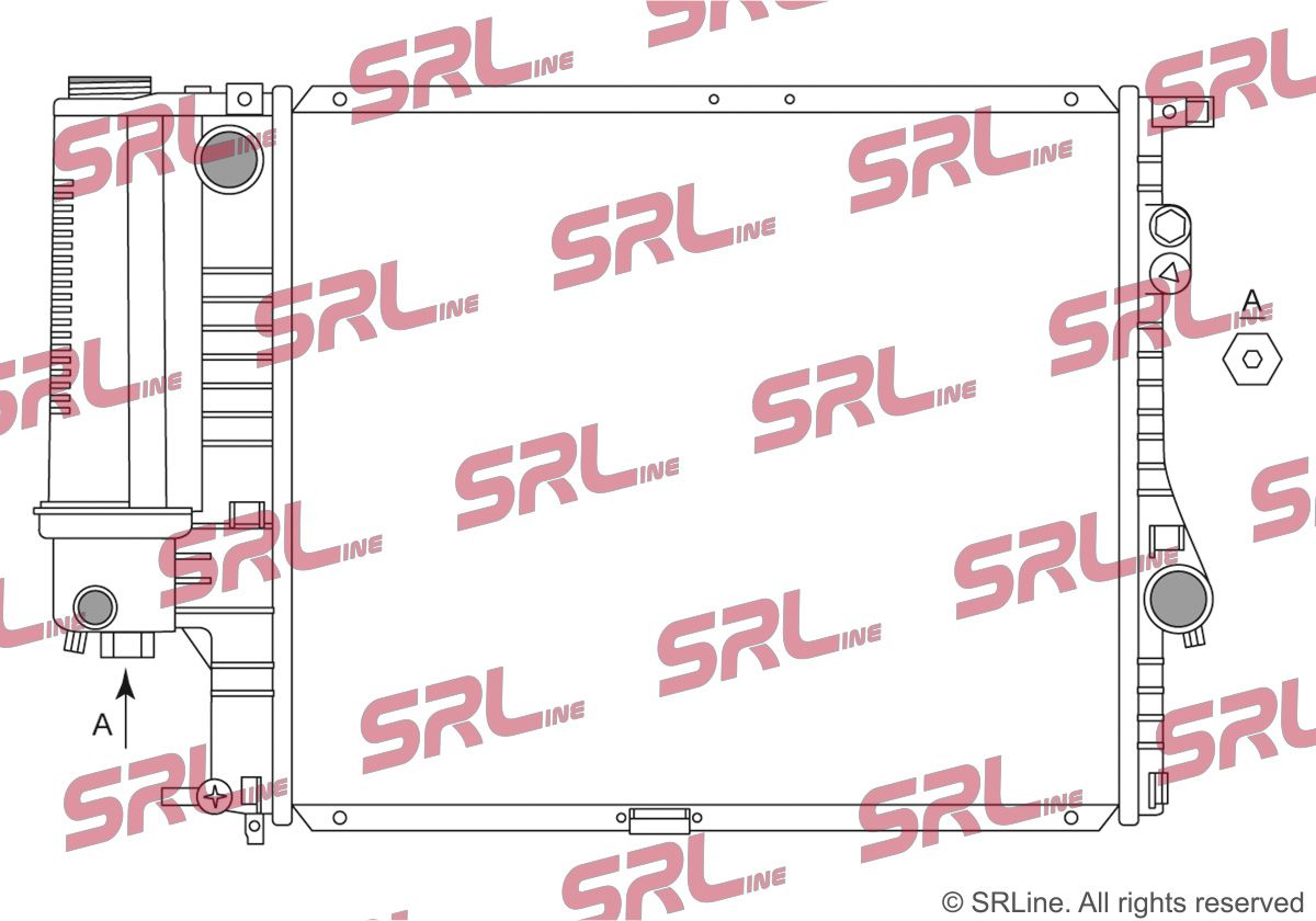 SRLINE 201608-3 Radiator, engine cooling