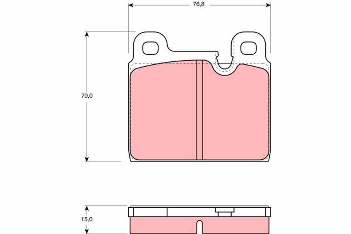 TRW GDB918 Brake pad set, disc brake