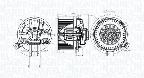 MAGNETI MARELLI 069412305010 Interior blower
