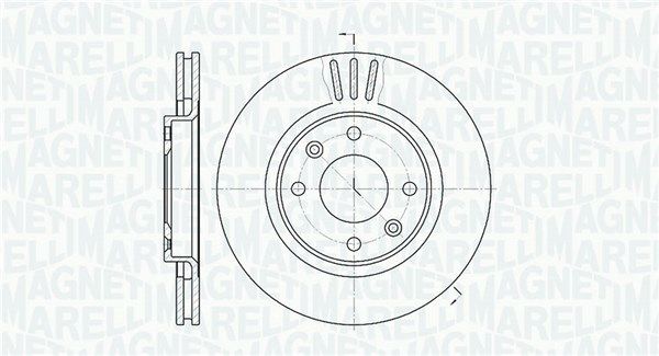 MAGNETI MARELLI 361302040690 Brake disc