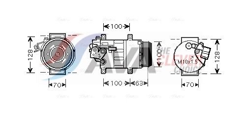 AVA CLEVER CHOICE MSAK404 Compressor, air conditioning