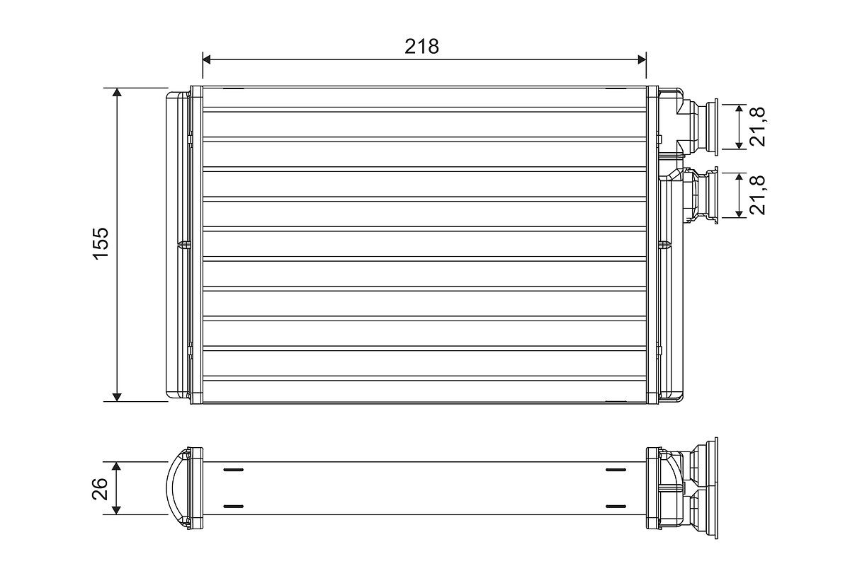 Heat Exchanger, interior heating-main