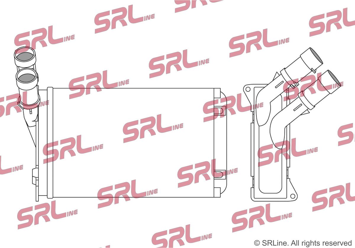 SRLINE 2324N8-2 Heat exchanger, interior heating