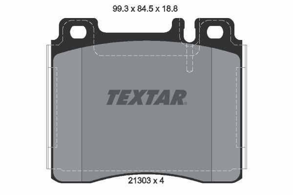 TEXTAR 2130304 Brake pad set, disc brake