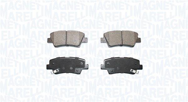 MAGNETI MARELLI 363916060851 Brake pad set, disc brake