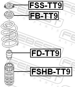 Suspension Strut Support Mount-1