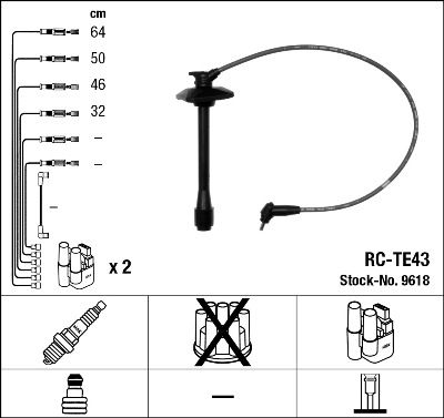 NGK 9618 Ignition cable kit