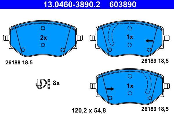 Brake Pad Set, disc brake