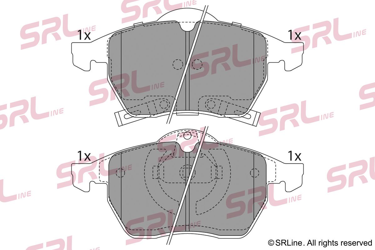 SRLINE S70-0481 Brake pad set, disc brake