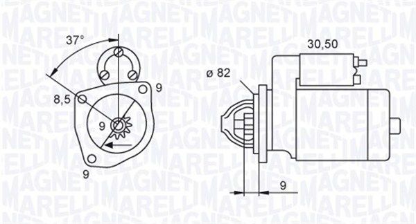MAGNETI MARELLI 063721045010 Starter
