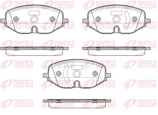 REMSA 1906.01 Brake pad set, disc brake