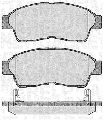 MAGNETI MARELLI 363916060406 Brake pad set, disc brake