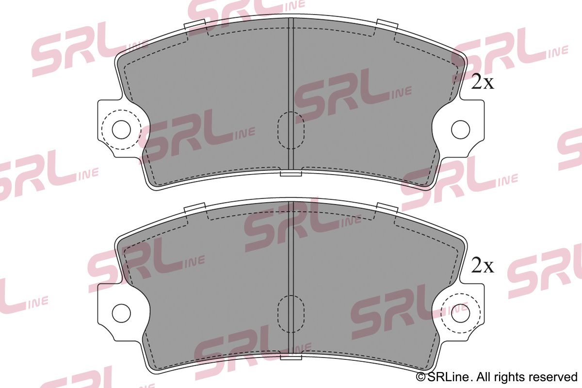SRLINE S70-1460 Brake pad set, disc brake