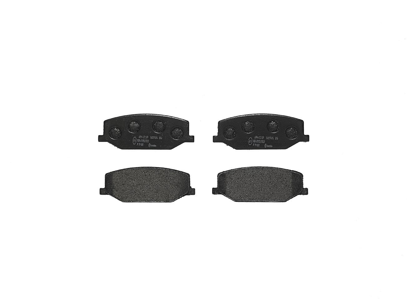 BREMBO P 79 001 Brake pad set, disc brake
