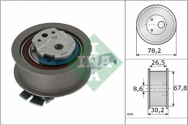 SCHAEFFLER INA 531 0962 10 Tensioner pulley, timing belt