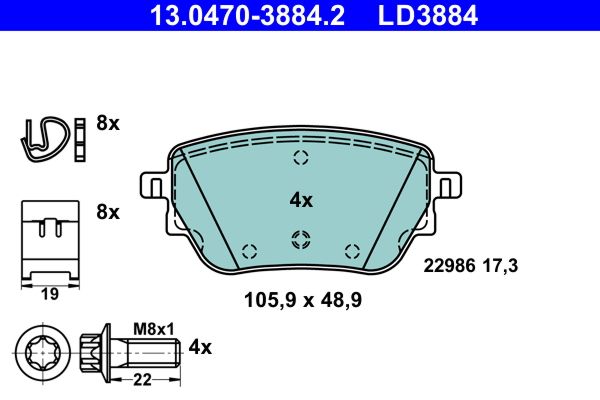 Brake Pad Set, disc brake