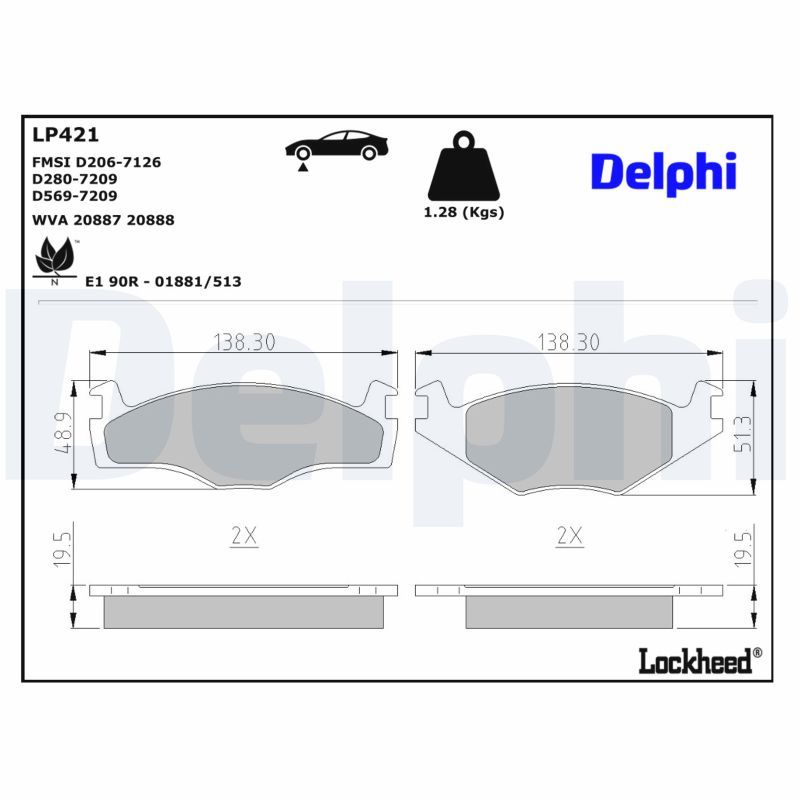 Brake Pad Set, disc brake