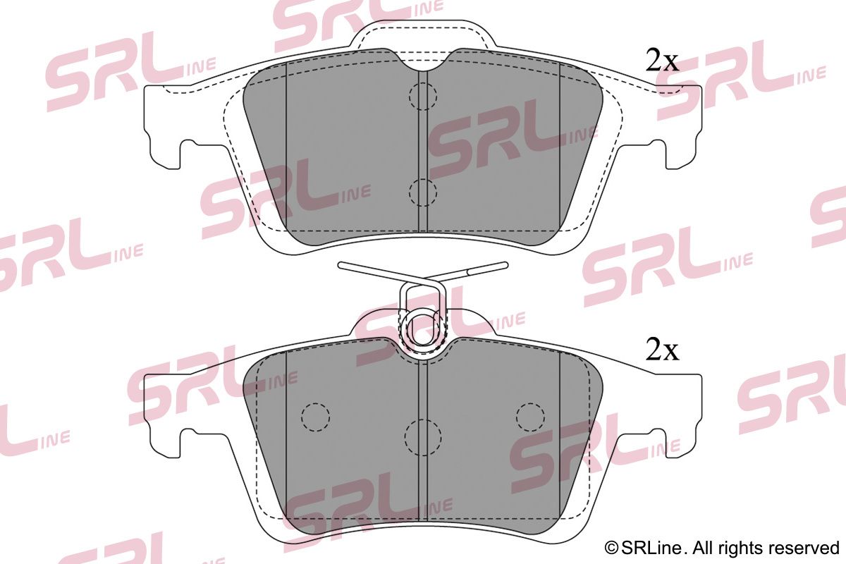 SRLINE S70-1093 Brake pad set, disc brake