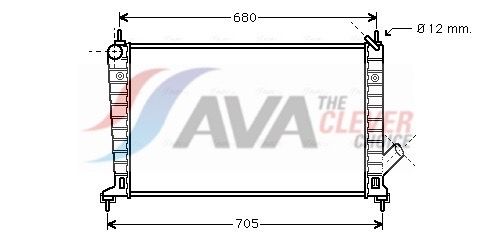 AVA CLEVER CHOICE SB2035 Radiator, engine cooling