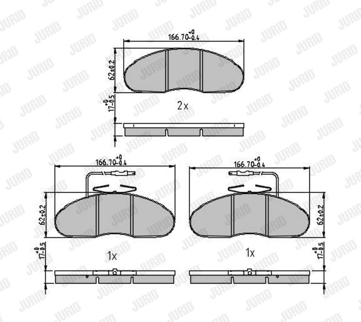 Brake Pad Set, disc brake-1
