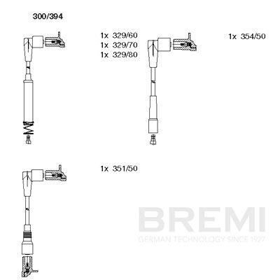 BREMI 300/394 Ignition cable kit