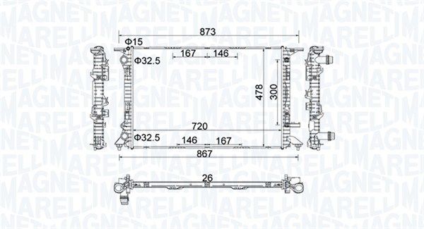 Radiator, engine cooling-1