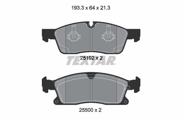 TEXTAR 2519202 Brake pad set, disc brake