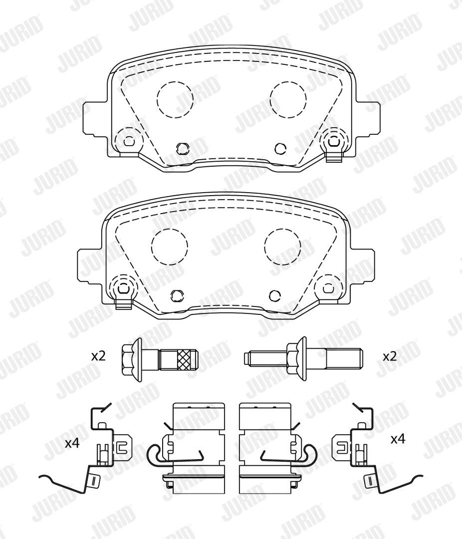 Brake Pad Set, disc brake-1