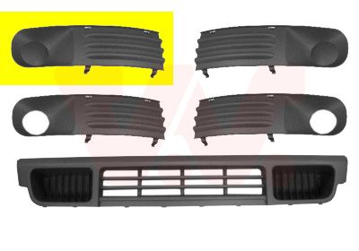 VAN WEZEL 5896592 Ventilation grille, bumper