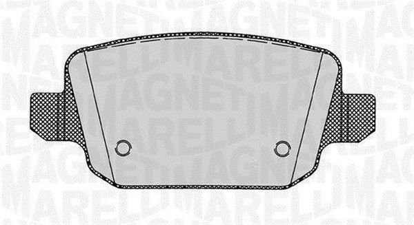 MAGNETI MARELLI 363916060257 Brake pad set, disc brake
